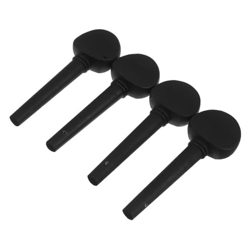 BESPORTBLE Quality Cello Accessories 4 Pcs Ebony Tuning Pegs Replacement Parts for Cello Perfect for All Skill Levels