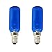 Ksywydu 2 Pcs Fridge Freezer Blue Lamp Bulb, 25W 230V-240V Blue Bulb Light Lamp Refrigeration Lamp for Bosch Neff Siemens 'Daylight' Type Models, Stylish Illumination for Kitchen, Easy Installation