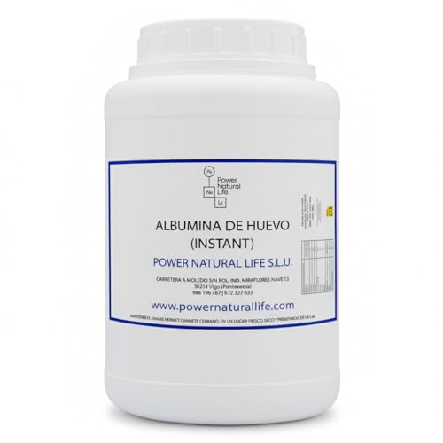 Albúmina de Huevo en Polvo 500 g Power Natural Life | Proteína Pura de Clara de Huevo | Ideal para Repostería