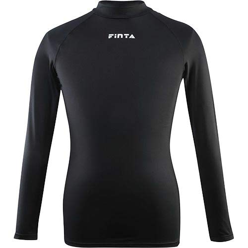 FINTA フィンタ サッカー フットサル メンズ 大人用 ハイネック インナーシャツ FTW7027 (0500)ブラック Mサイズ