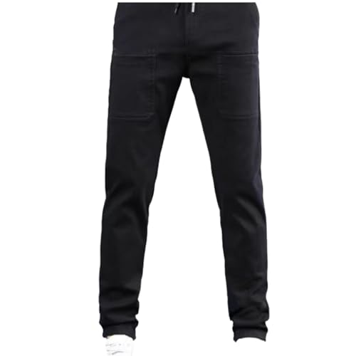 MXWZ High Stretch Multi-Pocket Durable Cargo Pants, Men's Loose