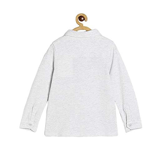 Image of miniklub Boys White Comfort Printed Casual Shirt