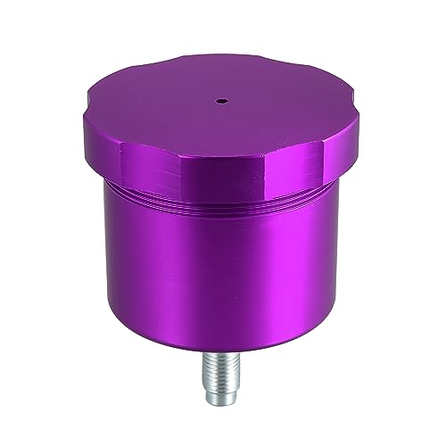 X AUTOHAUX Car Handbrake Oil Tank Universal Racing Hydraulic Drift Hand Brake Oil Tank for Fluid Reservoir E-Brake Racing Purple