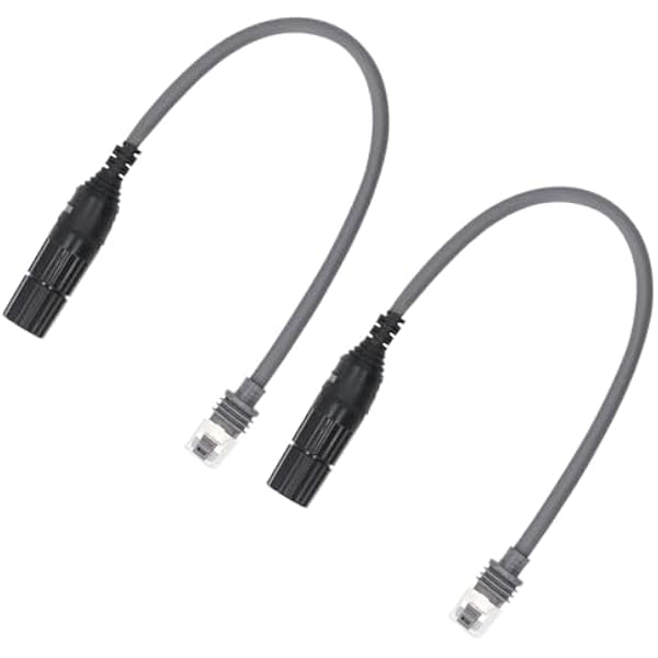 SPX Adapter Męski na RJ45 Złącze żeńskie do Prostokątnego Przedłużacza Kabla Satelitarnego Gen 3 V3, Wodoodporny Adapter Ethernet do Gen 3