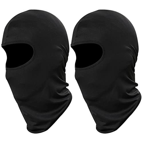 Vanolu - Vanolu Balaclava Windproof Gaiter Summer Cooling Neck Gaiter UV Protection for Men Women Motorcycle Sun Hood Cycling, Climing, Running (Black*2)