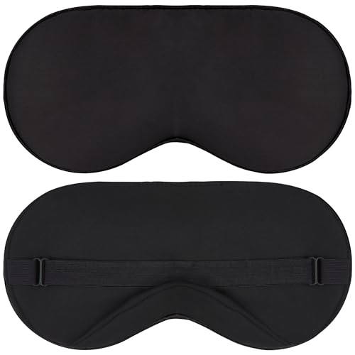 Sleep Mask – Black 100 Percent Tencel – Eye Mask – Blackout Blindfold
