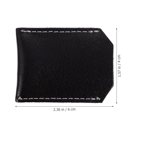 Funda para afeitadora de seguridad en cuero PU negro PRETYZOOM de viaje 2