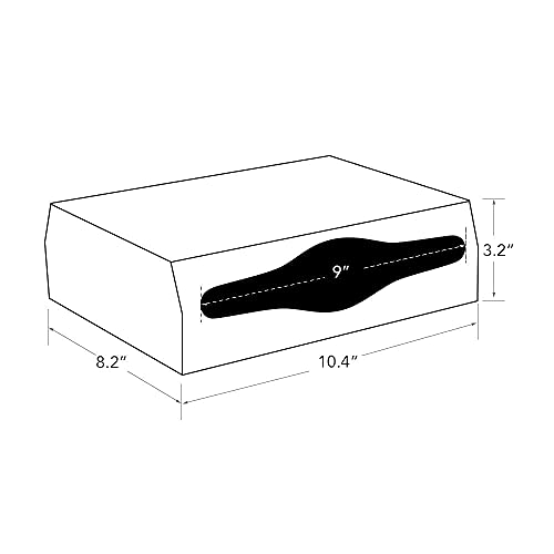 GORLARY Wall Mount Commercial Paper Towel Dispenser, Black, Stainless Steel