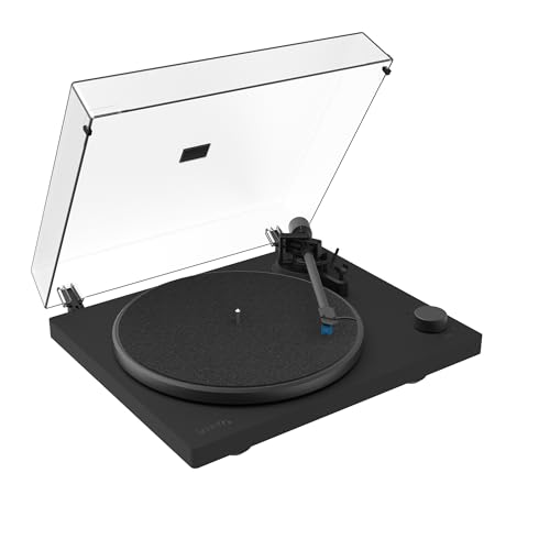 Vieta Pro | Tocadiscos de Vinilo Bluetooth con cápsula Audio Technica, Cable RCA. Toca Discos estéreo con Plato de Aluminio de 300mm y Velocidad de 33 a 45rpm. Giradiscos Alta Fidelidad G3000