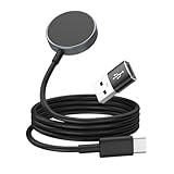 Astorgos USB-C & USB-A Base de Carga magnética for Samsung Galaxy Watch, Cable de Carga Seguro Portátil de 3,3 Pies de Repuesto for Watch 8/7/Ultra/6/6 Classic/5/5 Pro/4/4 Classic/3/Active 2/FE