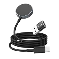 Astorgos Magnetische Ladestation mit USB-C & USB-A für Samsung Galaxy Watch 8/7/Ultra/6/5/4/3/Active 2 – 1m Ersatzkabel, kompatibel mit Watch 6 Classic/5 Pro/4 Classic/FE, sicheres Aufladen