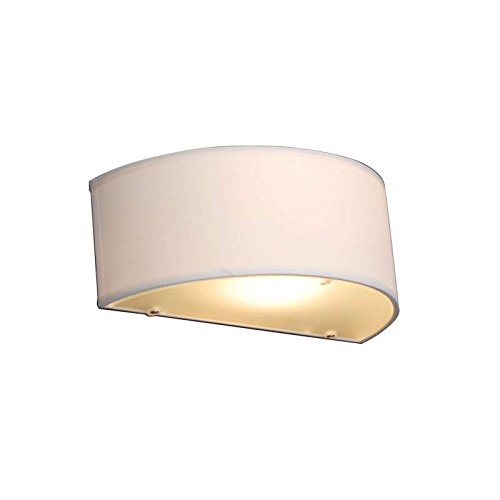 Qazqa drum - Applique con paralume Moderno - 1 luce - L 300 mm - Crema - Moderno - Soggiorno I Camera da letto