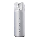 パール金属 水筒 ボトル マグボトル ワンタッチ 350ml 保冷 保温 スリムタイプ マットシルバー マイカフェマグ HB-4782