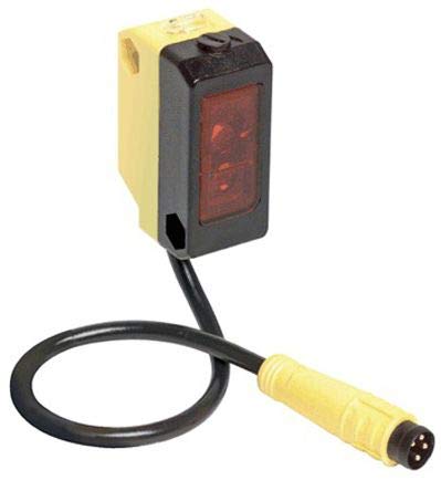 BANNER ENGINEERING QS18VP6LAF250Q5 150MM Pigtail, 75742, Class 2, Euro Pigtail QD Connector, Field, Output PNP, QS18 Laser Adjustable, RNG 20MM Cutoff PT, World Beam Sensor