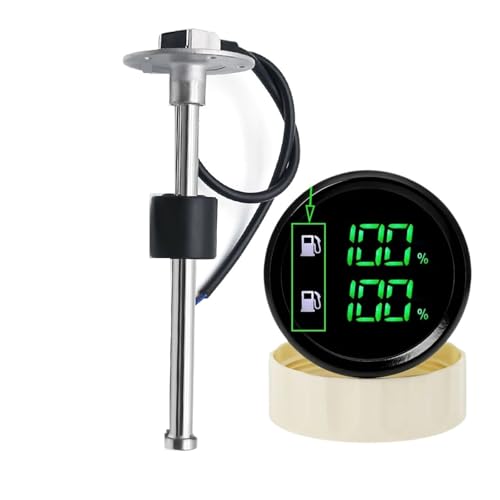Double jauge de niveau de carburant 52MM pour rénovation de tableau de bord