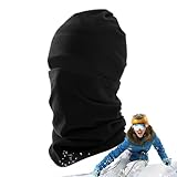 Bufanda de protección facial, accesorio cálido a prueba de viento para condiciones climáticas frías, protección facial para invierno | destinado a ciclismo, pesca, senderismo, etc, Negro