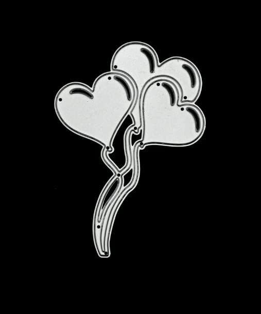 Miniatura 3 de Plantillas troqueladas de metal con diseño de corazón y corazón, plantillas para álbumes de recortes, plantilla de grabado para tarjetas del día de