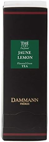 JAUNE LEMON Green Tea - 24 wrapped crystal envelopped tea bags