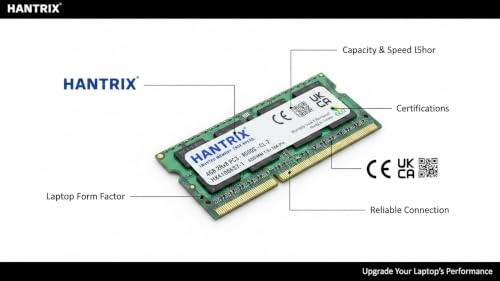 Image of 4GB DDR3 1066MHz Laptop RAM | PC3-8500S 1.5V 2Rx8 SO-DIMM | Memory for DDR3 Laptops | Warranty-3 Years