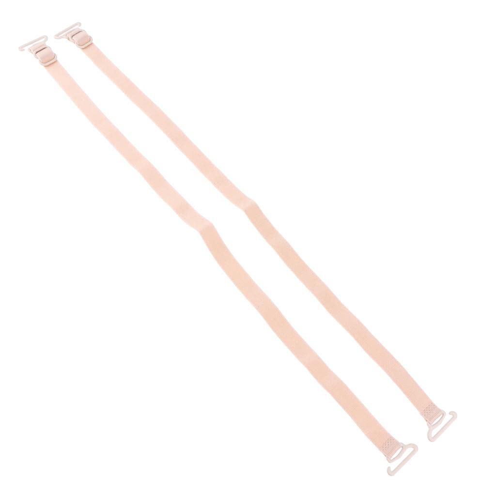 Women's Non-Slip Bra Straps Adjustable Replacement Shoulder Straps Beige-image-40