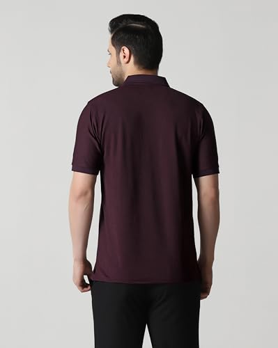 Image of TAGDOMen's Polo T Shirt | Half Sleeve | Textured & Collar Polo T-Shirt for Men (2053)
