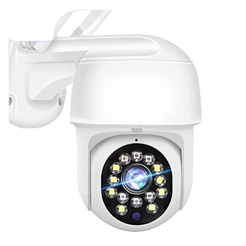 LLOOPK Cámara de Seguridad, Cámara IP de Seguridad CCTV de 5MP, 1080P, inalámbrica, PTZ, Seguimiento automático for Exteriores, Zoom Digital 4X, Mini cámara de videovigilancia remota(1080P Camera)