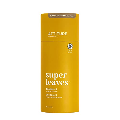 Attitude 11992 Plastic-Free Deodorant, Ewg Verified, Aluminum Free, Vegan Naturally Sourced Body Deodorants cover