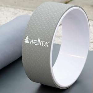 WELLROX Grey 13-Inch Yoga Wheel, Back Cracker, Yoga Wheel, Wheel for Back Pain Relief, Yoga Ring, Back Wheel Roller, Yoga Roll, Yoga Tools, Roller Back