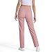 Back to School Fashion Boys Uniform Pants Kids School Dress Pants Elastic High Waist Straight Leg Stretch Relaxed Chino Trousers with Pockets Pink, 13-14 Years