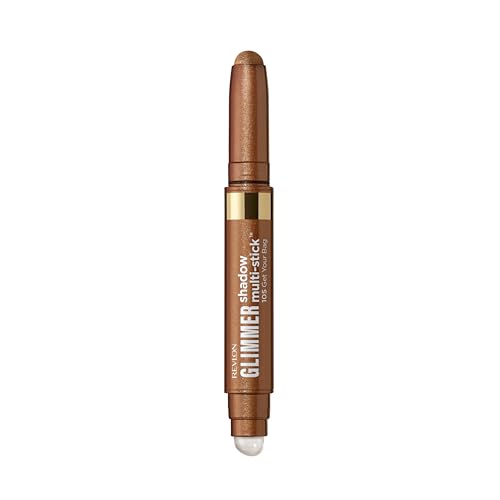 REVLON Glimmer Shadow Multi-Stick, Eyeshadow, 105 Get Your Bag | Multi-use shadow delivers all-day, fade-resistant color. Crease-proof, and waterproof. Built-in primer + jelly blender tip. - image 1