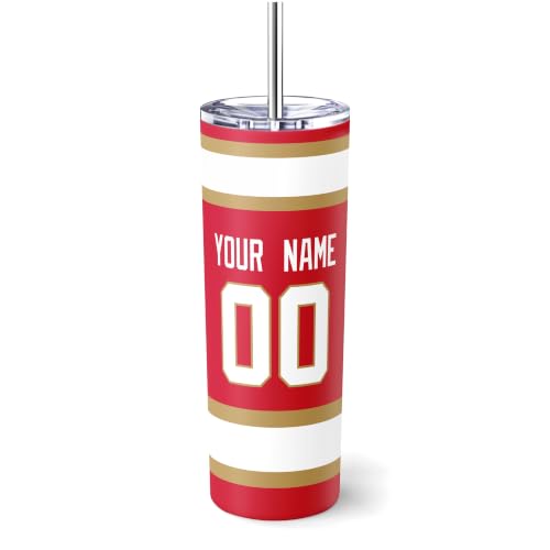 Image of ANTKING Florida Tumbler 20oz Travel Mug Custom Name Number Gifts | Stainless Steel Insulated Coffee Cup for Men Women
