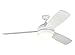Monte Carlo 3DIR58RZWD-V1 Discus Trio Max 58" Outdoor Ceiling Fan with Advanced LED Light and Hand Remote Control, 3 Plywood Blades, Matte White