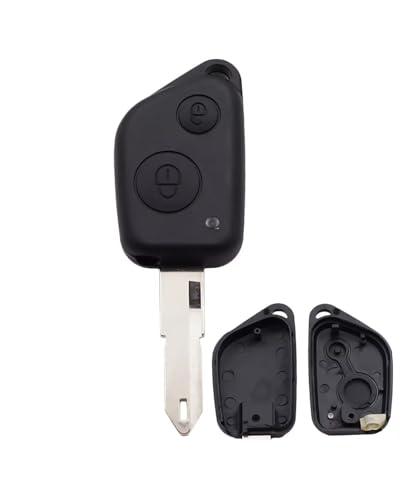 Carcasa de llave para Peugeot arreglar botones rotos funda mando coche 2 botones 3