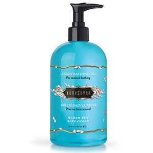Ocean Blue Luxury Bathing Gels - Enticing Fragrances & Subtle Sensations, 17.5 oz by Kama Sutra