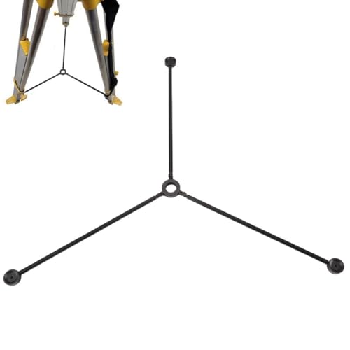 NiuLumea Trípode estabilizador de suelo, trípode de medición plegable, estación total, construcción de metal con pies antideslizantes, 40 cm de longitud