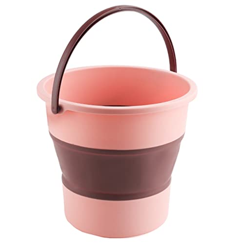 Secchio pieghevole in plastica – Vasca pieghevole con manico per pesca, giardinaggio e pulizia della casa, secchio d'acqua portatile da 10 l, ideale per viaggi ed escursioni