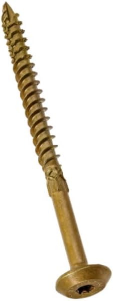 0.25 x 6 in. Power Pro Structural Lag Screws - Bronze