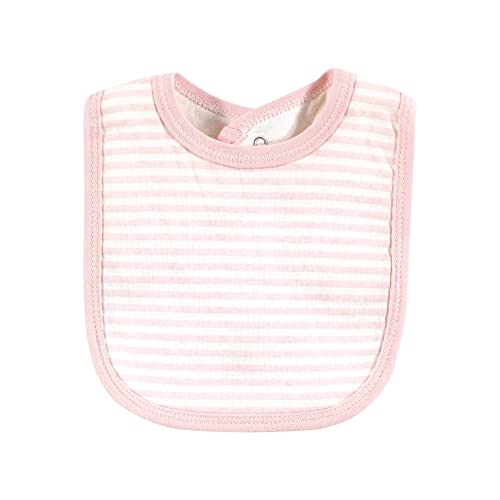 Image of Touched by Nature Unisex Baby Organic Cotton Bibs, Bubblegum Floral, One Size