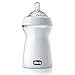 Chicco Natural Feeling Biberon Anticolica 6 Mesi + da 330 ml, Biberon con Tettarella in Silicone Morbida e Flessibile, Adatto per Allattamento Misto, Flusso veloce, Colore Neutro