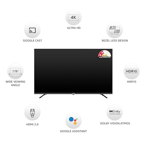 Image of Onida 126 cm (50 inches) Nexg Series 4K QLED Smart Google TV QZ50UI
