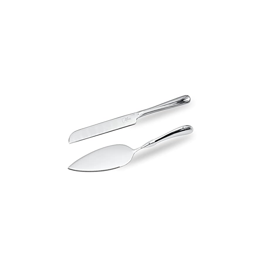 Cake-Knife-And-Cake-Server-Set-Stylish-Classic-Sturdy-Fit-For-All-Occasions-Wedding-Birthday-Everyday-Use-Stainless-Steel-With-Ergonomic-Handle Muncie Household Cake Knife And Cake Server Set - Stylish, Classic, Sturdy - Fit For All Occasions - Wedding, Birthday, Everyday Use - Stainless Steel With Ergonomic Handle