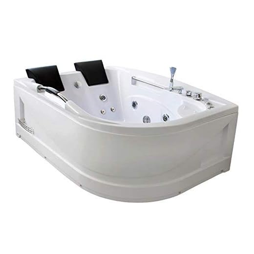 Oimex 2 Personen Indoor Whirlpool Badewanne"Rondel" 180 x 66 x 120 cm RECHTS inkl. Schürze Gestell Armaturen