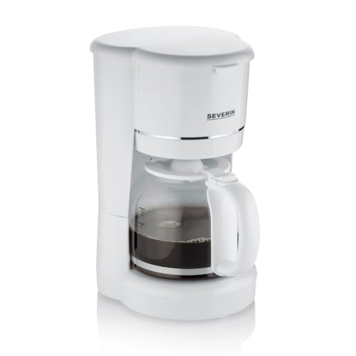 SEVERIN Filterkaffeemaschine mit Glaskanne, Kaffeemaschine mit Permanentfilter, für bis zu 10 Tassen (1,25L)… – Ansicht 1
