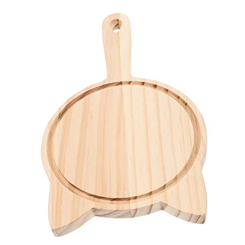 STOBAZA Pizza Trays for Serving Wooden Cheese Board Pizza Cutting Board Multi-functional Bread Tray Kitchen Utensil