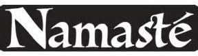 Chase Grace Studio Namaste Meditation Zen Yoga Spiritual Vinyl Decal Sticker|White|Cars Trucks Vans SUV Laptops Wall Art|7" X 3"|CGS366