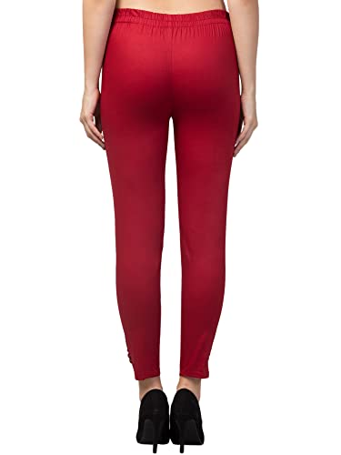 Image of Qute Women's Regular Fit Cotton Blend Casual Trousers (Pack of 1)