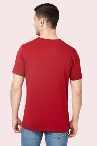 Image of Men's Plain Cotton Crew Neck T-Shirt Regular Fit Short Sleeve Tee
