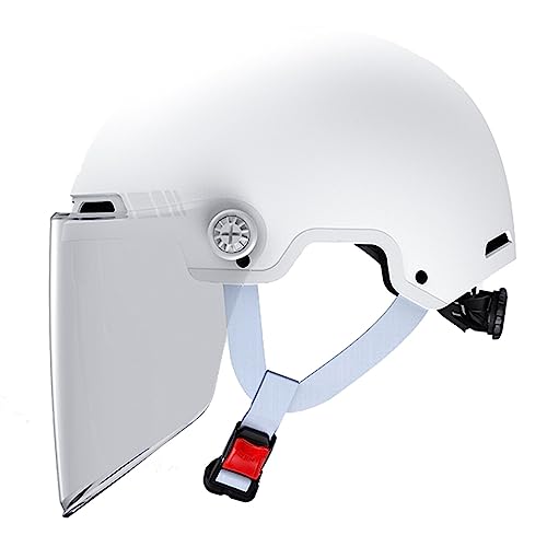 Casque demi-coque de moto avec pare-soleil protection jet rétro pour chopper