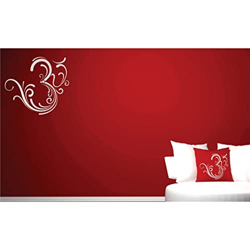 Fancy OM Stencil, 12.7 x 11.43 cm (S) - AUM Indian Mantra Sanskrit Hindu Spiritual Stencils for Painting Template - Image 4