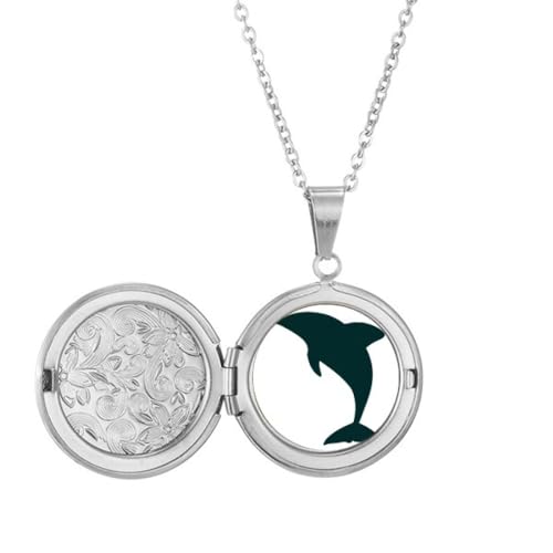 Collier dauphin Blue Ocean Docile un bijou raffiné au fini brillant